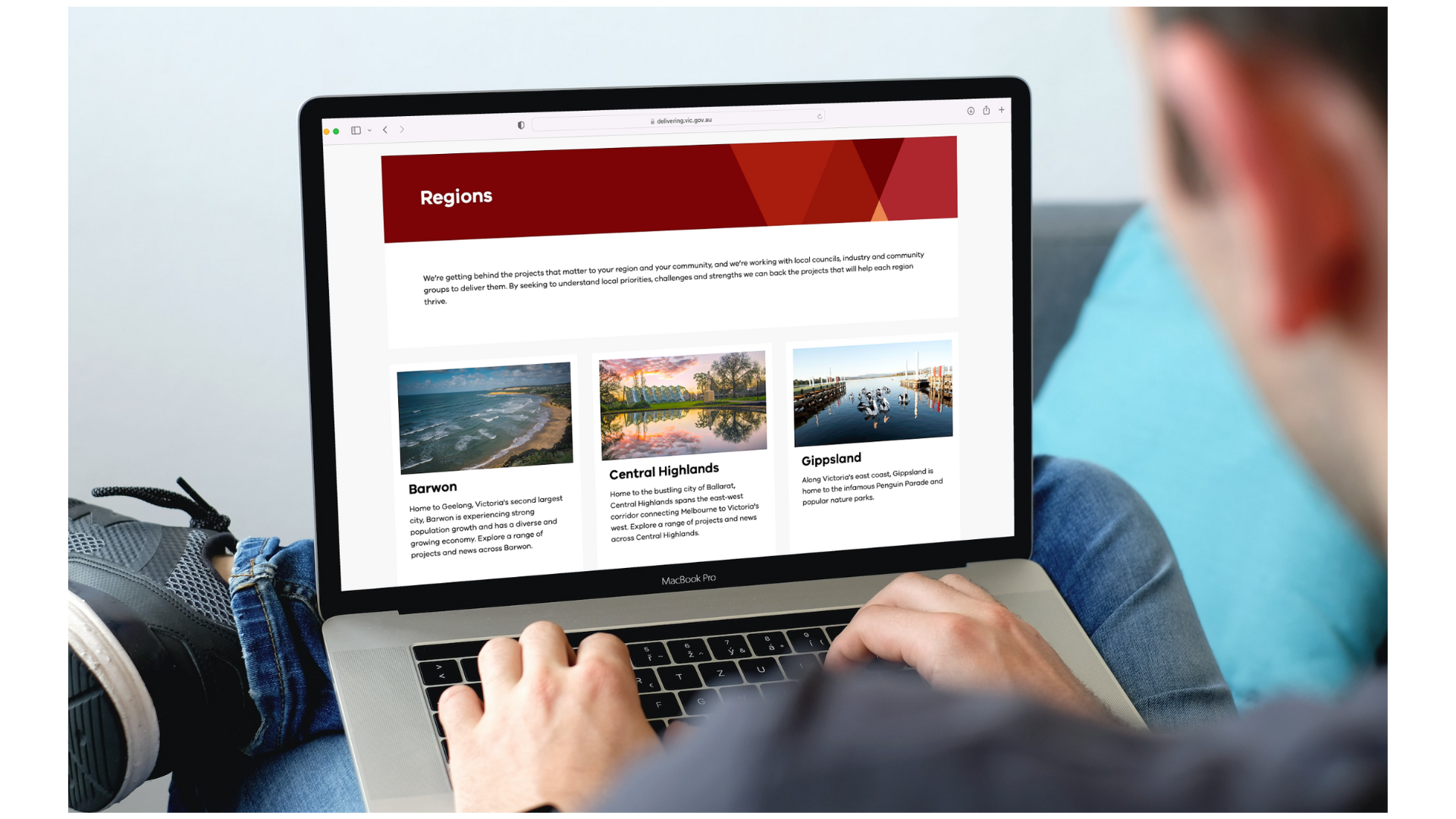 Delivering for Victoria website