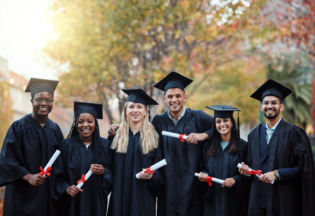 Australian university students graduating