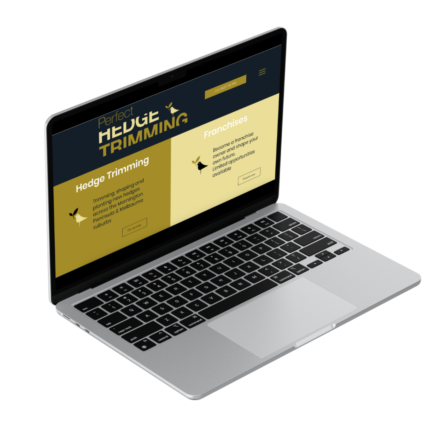 Pic of perfect Hedge Trimming's website